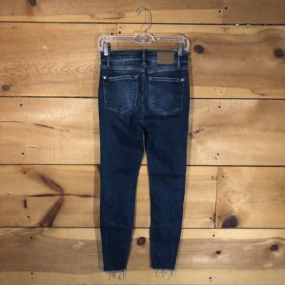 Judy Blue Skinny Fit Ankle Frayed Jeans Womens Size 3/26 Distressed Denim Blue - Picture 8 of 12